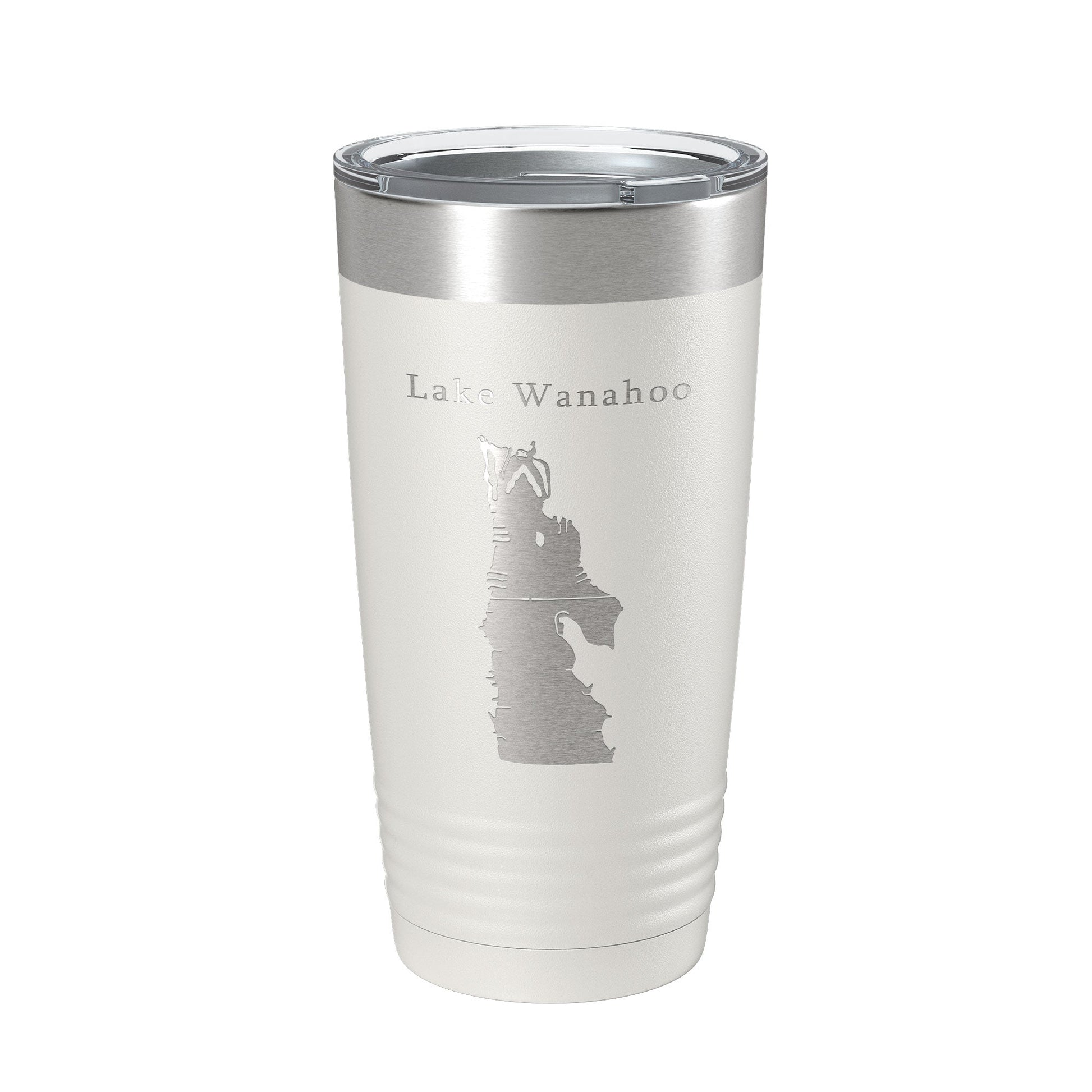Lake Wanahoo Map Tumbler Travel Mug Insulated Laser Engraved Coffee Cup Nebraska 20 oz-1