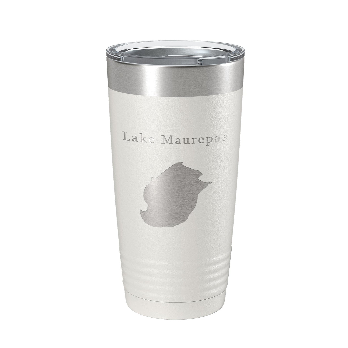 Lake Maurepas Map Tumbler Travel Mug Insulated Laser Engraved Coffee Cup Louisiana 20 oz-1