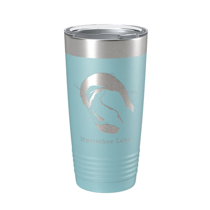 Horseshoe Porter & Mud Lakes Map Tumbler Travel Mug Insulated Laser Engraved Coffee Cup Arkansas 20 oz-13