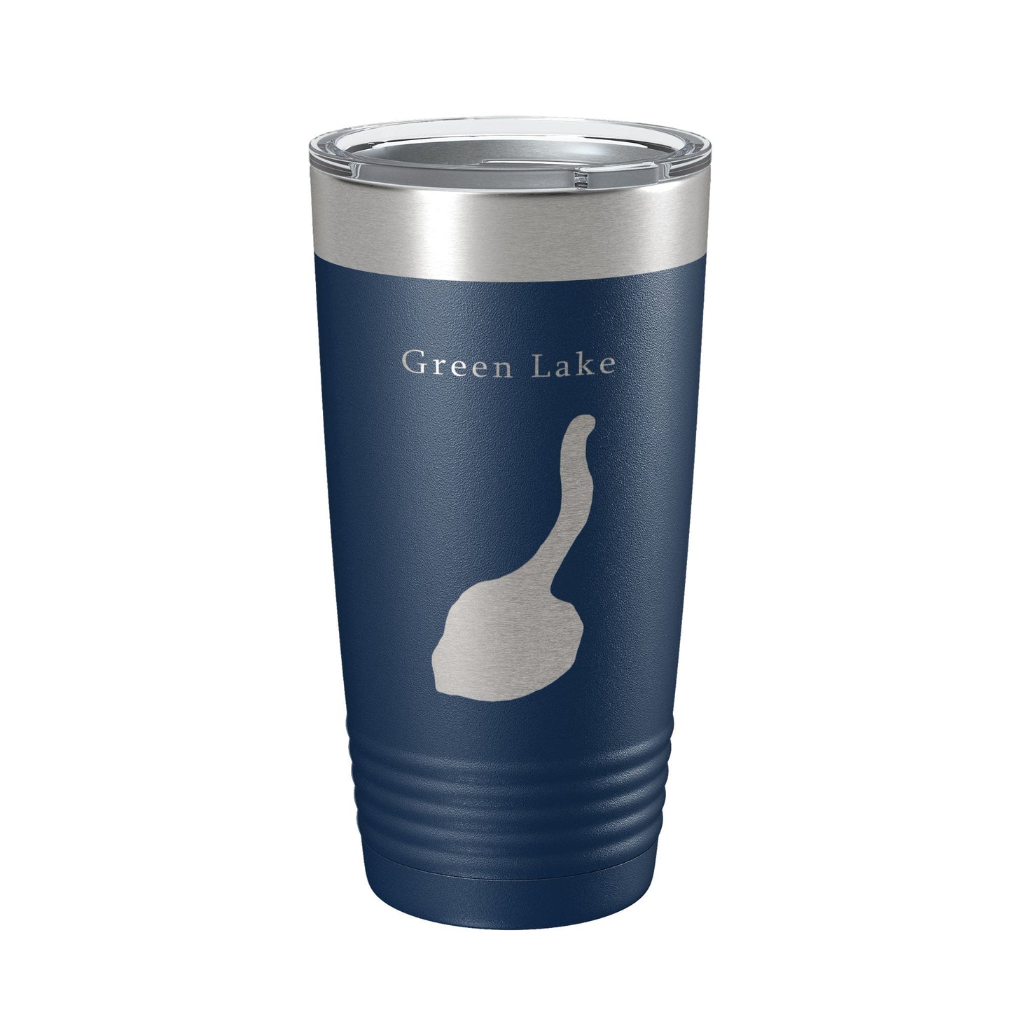 Green Lake Map Tumbler Travel Mug Insulated Laser Engraved Coffee Cup New York 20 oz-2