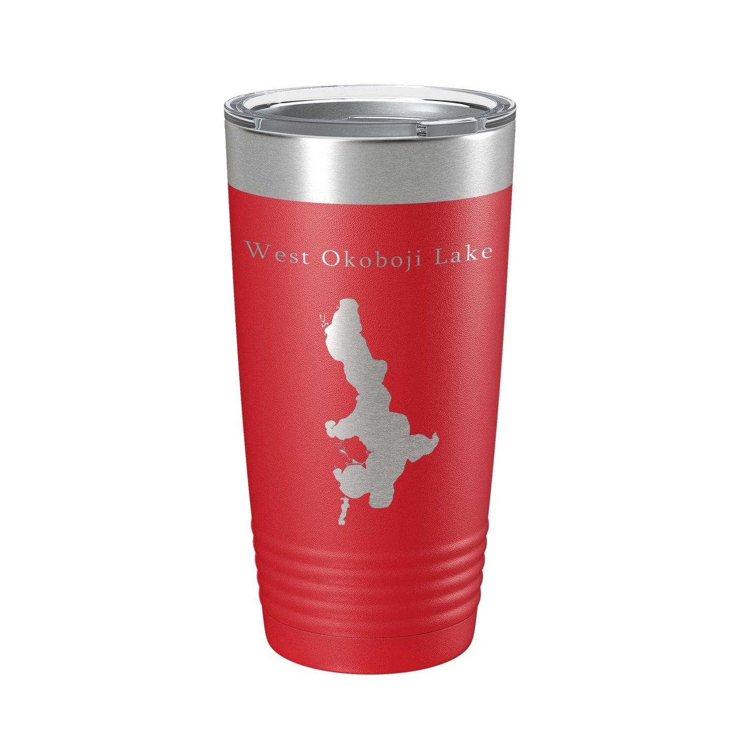 West Okoboji Lake Map Tumbler Travel Mug Insulated Laser Engraved Coffee Cup Iowa 20 oz-10