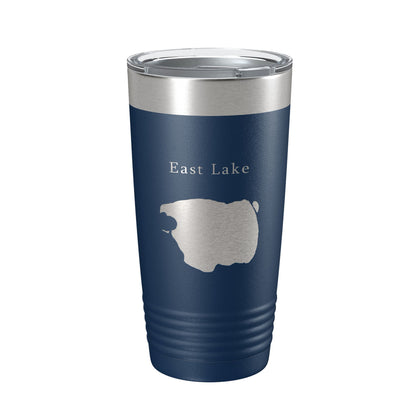 East Lake Map Tumbler Travel Mug Insulated Laser Engraved Coffee Cup Oregon 20 oz-8