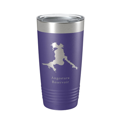 Angostura Reservoir Tumbler Lake Map Travel Mug Insulated Laser Engraved Coffee Cup South Dakota 20 oz-15