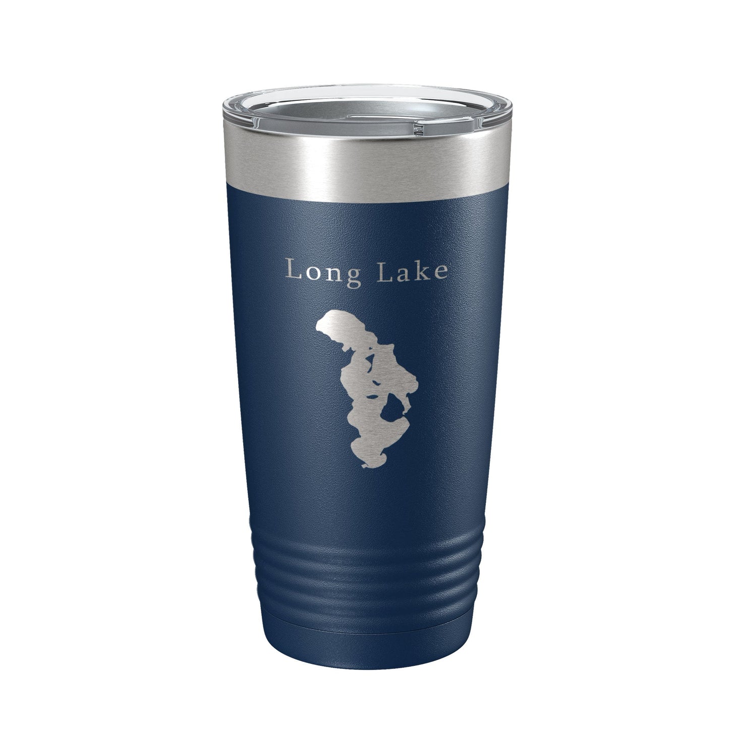 Long Lake Map Tumbler Travel Mug Insulated Laser Engraved Coffee Cup Grand Traverse County Michigan 20 oz-8