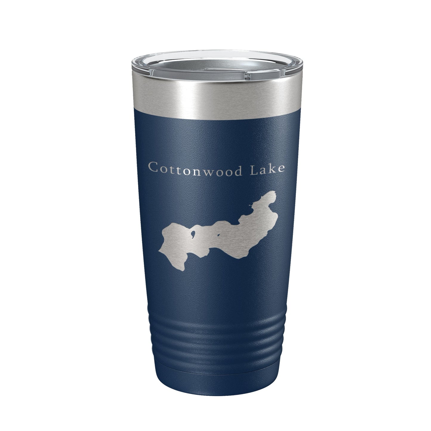 Cottonwood Lake Map Tumbler Travel Mug Insulated Laser Engraved Coffee Cup Alaska 20 oz-8
