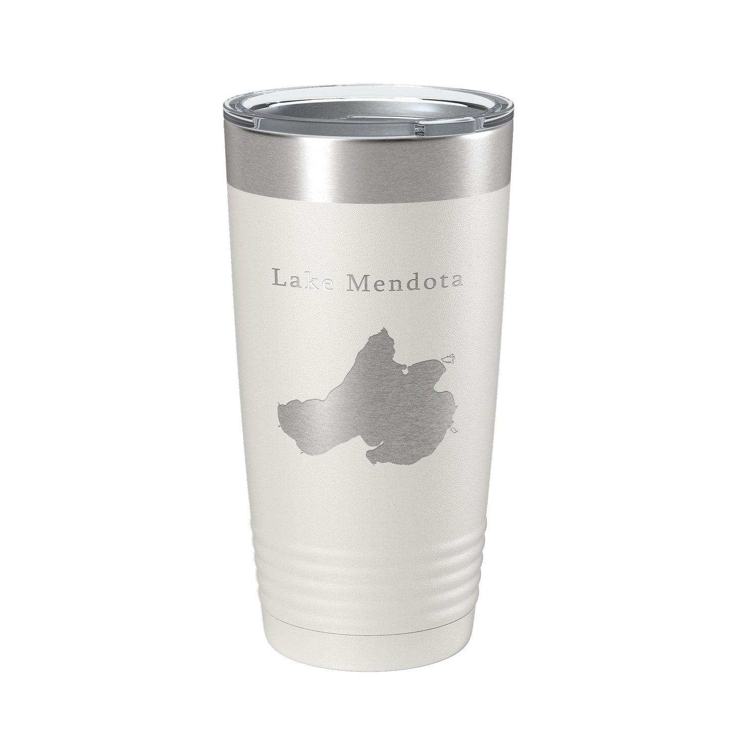 Lake Mendota Map Tumbler Travel Mug Insulated Laser Engraved Coffee Cup Wisconsin 20 oz-1