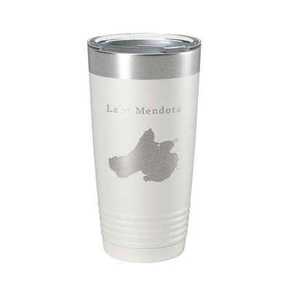 Lake Mendota Map Tumbler Travel Mug Insulated Laser Engraved Coffee Cup Wisconsin 20 oz-7
