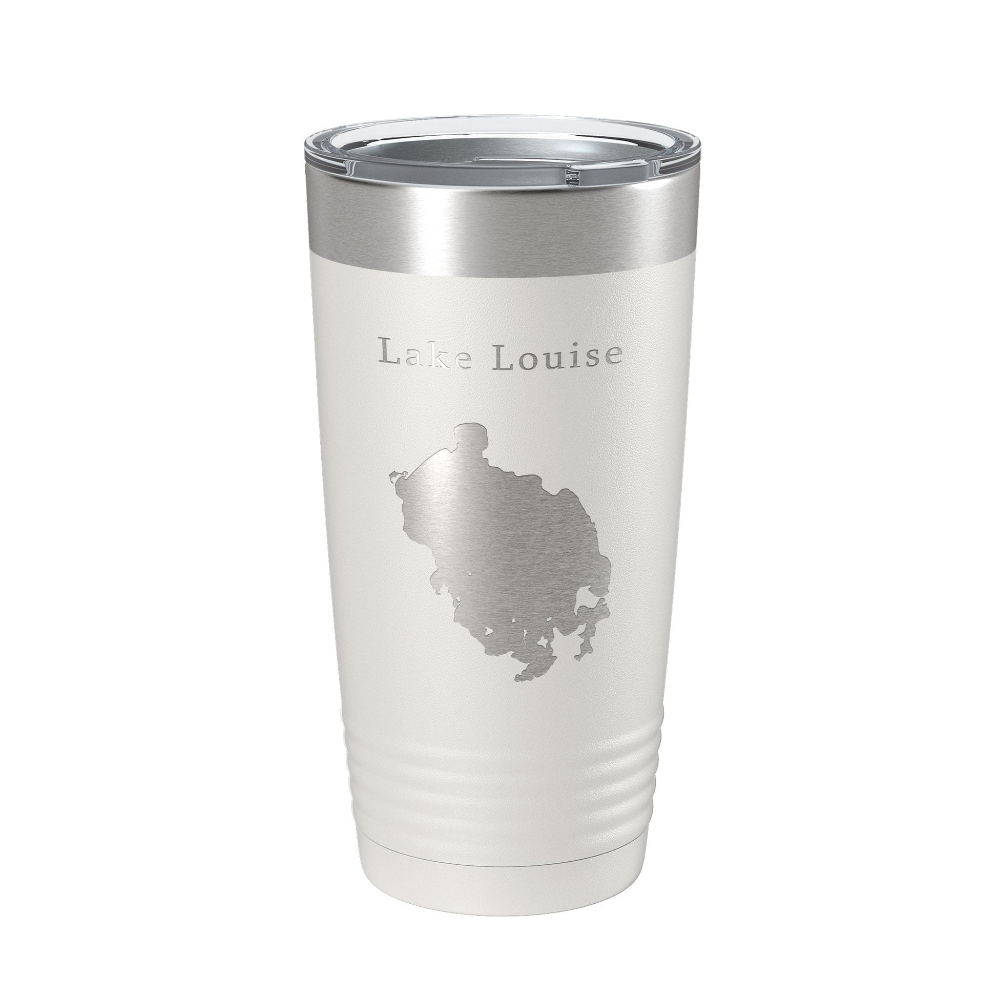 Lake Louise Map Tumbler Travel Mug Insulated Laser Engraved Coffee Cup Alaska 20 oz-1