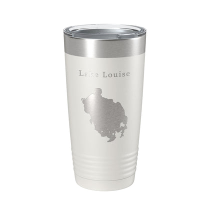 Lake Louise Map Tumbler Travel Mug Insulated Laser Engraved Coffee Cup Alaska 20 oz-1