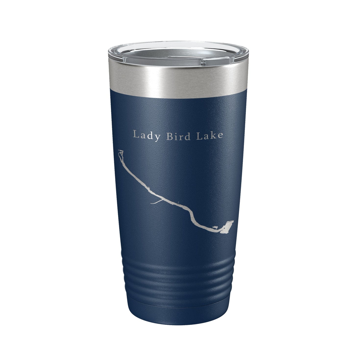 Lady Bird Lake Map Tumbler Travel Mug Insulated Laser Engraved Coffee Cup Austin Texas 20 oz-2
