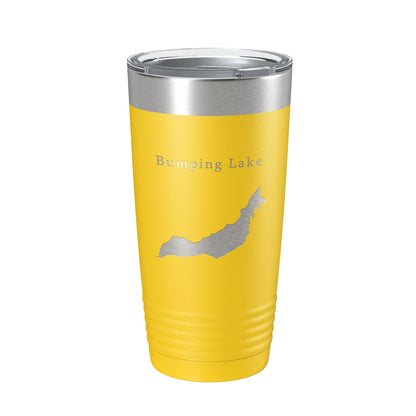 Bumping Lake Map Tumbler Travel Mug Insulated Laser Engraved Coffee Cup Washington 20 oz-19