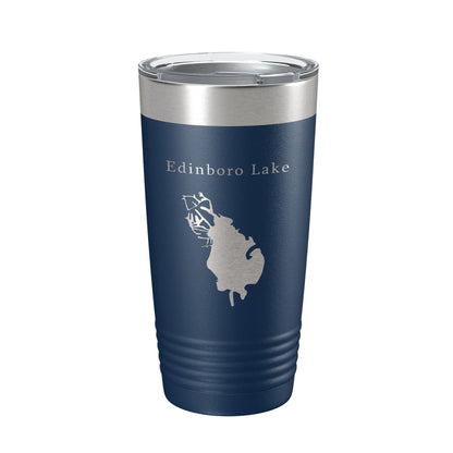 Edinboro Lake Map Tumbler Travel Mug Insulated Laser Engraved Coffee Cup Pennsylvania 20 oz-2