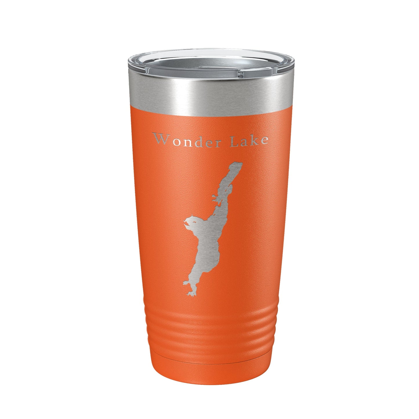 Wonder Lake Map Tumbler Travel Mug Insulated Laser Engraved Coffee Cup Illinois 20 oz-17