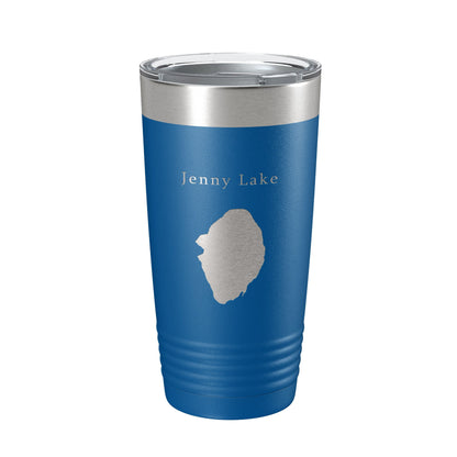 Jenny Lake Map Tumbler Travel Mug Insulated Laser Engraved Coffee Cup Grand Teton Wyoming 20 oz-6