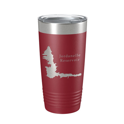 Jordanelle Reservoir Tumbler Lake Map Travel Mug Insulated Laser Engraved Coffee Cup Utah 20 oz-18