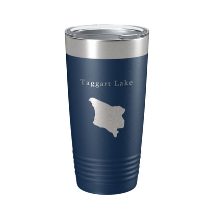 Taggart Lake Map Tumbler Travel Mug Insulated Laser Engraved Coffee Cup Wyoming 20 oz-2