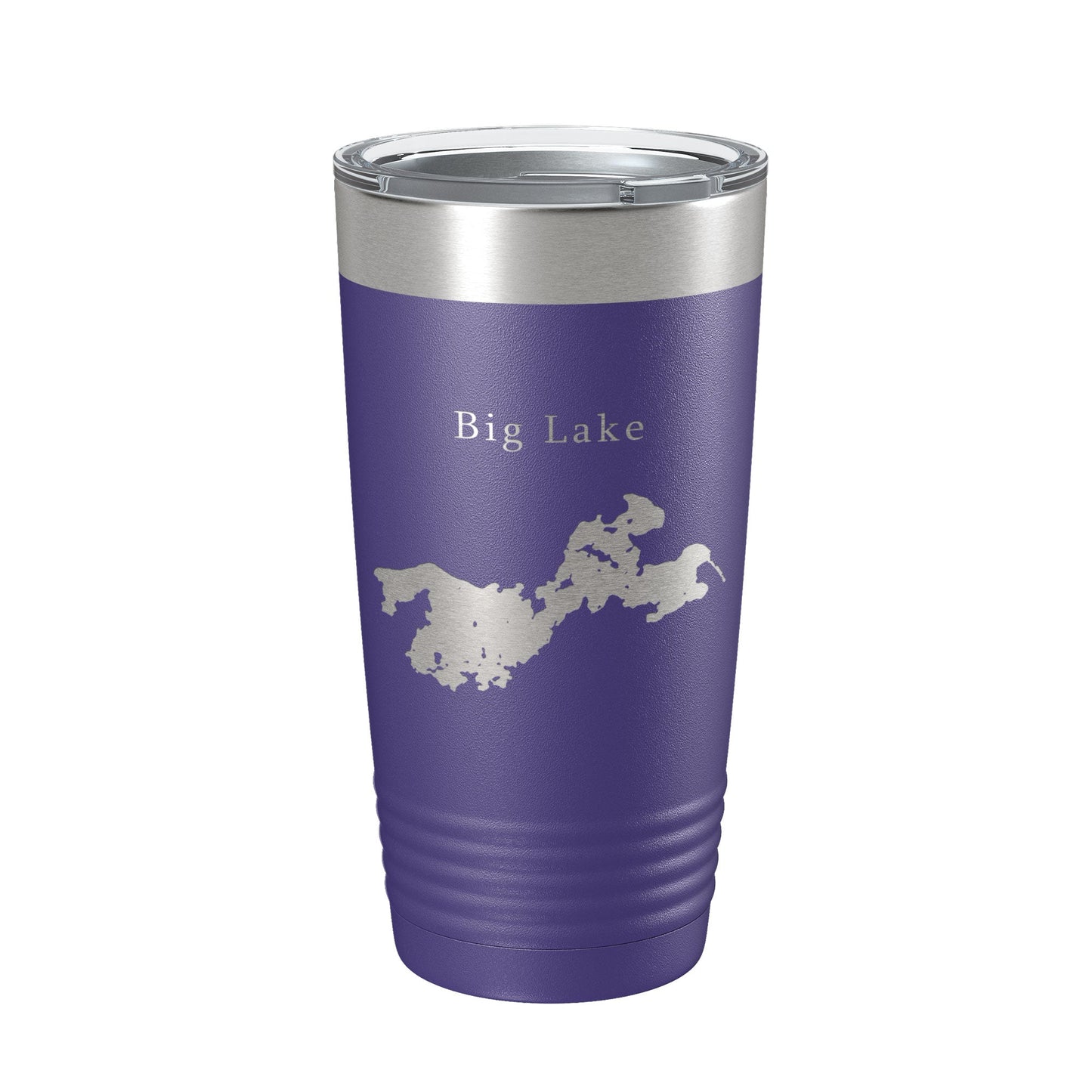Big Lake Map Tumbler Travel Mug Insulated Laser Engraved Coffee Cup Alaska 20 oz-15