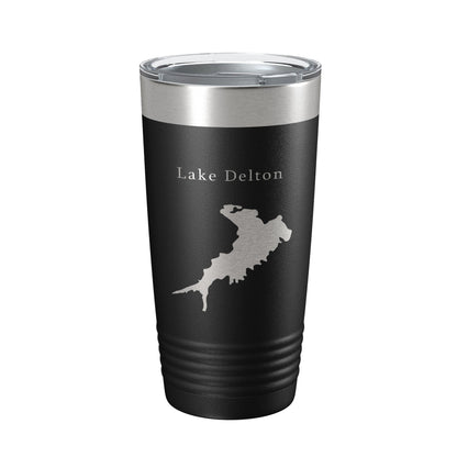 Lake Delton Map Tumbler Travel Mug Insulated Laser Engraved Coffee Cup Wisconsin 20 oz-5