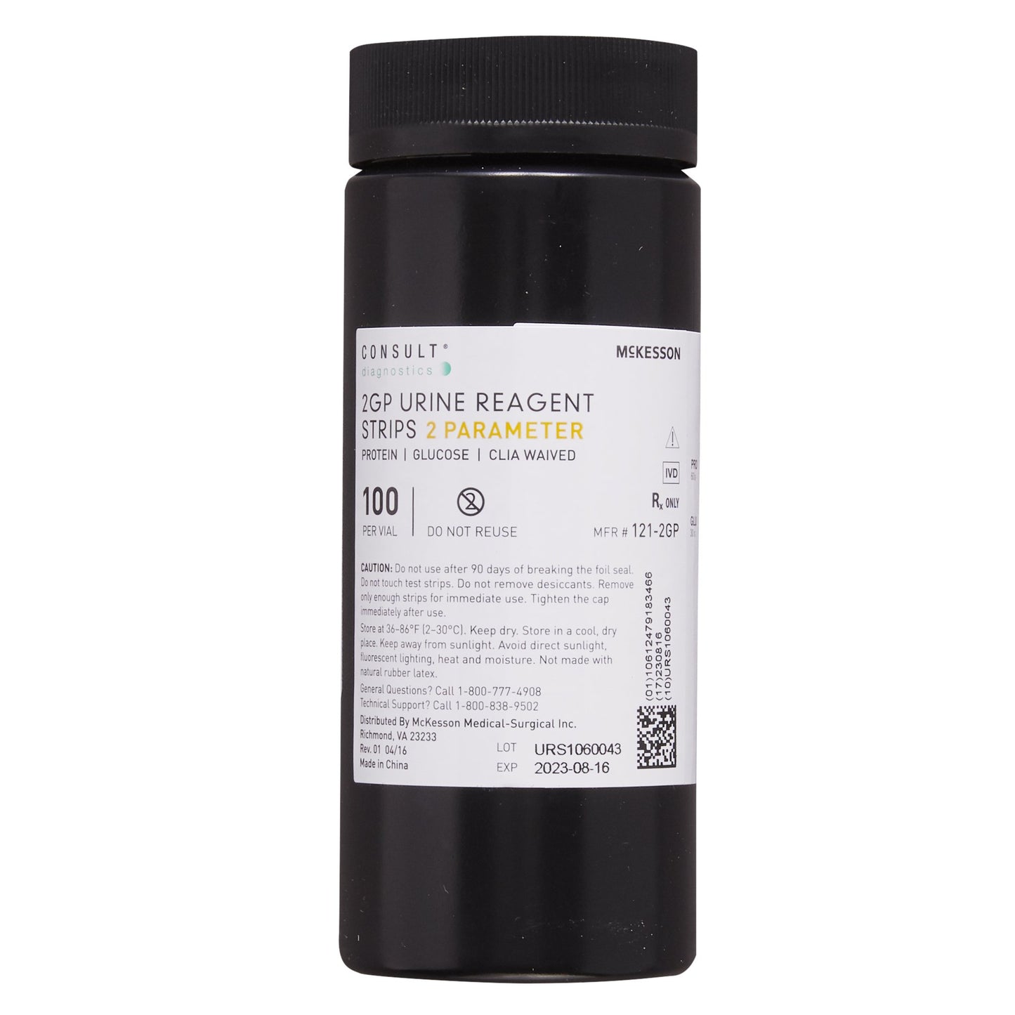 Urinalysis Reagent McKesson Consult™ Glucose, Protein For McKesson CONSULT 120 Ultra Urine Analyzer (MFR # 121-120)