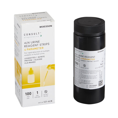Urinalysis Reagent McKesson Consult™ Glucose, Leucocytes, Nitrite, Protein For McKesson 120 / McKesson CONSULT U120 Ultra Urine Analyzer (MFR # 121-120 or 121-U120)
