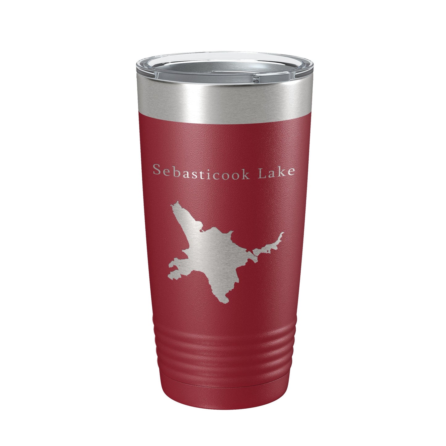 Sebasticook Lake Map Tumbler Travel Mug Insulated Laser Engraved Coffee Cup Maine 20 oz-18
