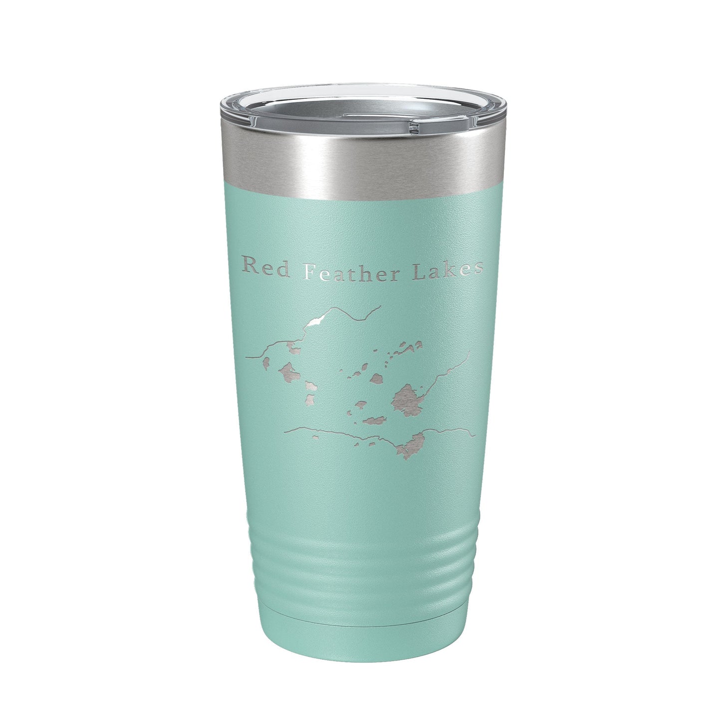 Red Feather Lakes Map Tumbler Travel Mug Insulated Laser Engraved Coffee Cup Colorado 20 oz-12