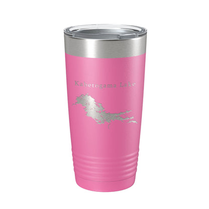 Kabetogama Lake Map Tumbler Travel Mug Insulated Laser Engraved Coffee Cup Minnesota 20 oz-11