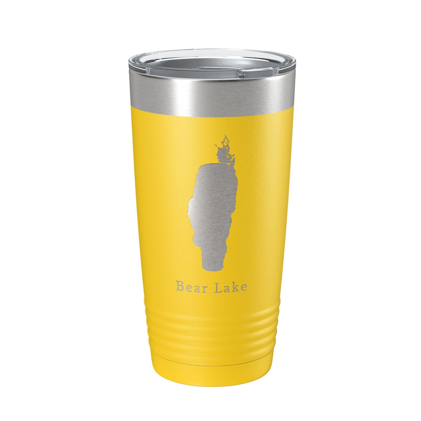 Bear & Mud Lakes Map Tumbler Travel Mug Insulated Laser Engraved Coffee Cup Idaho 20 oz-4