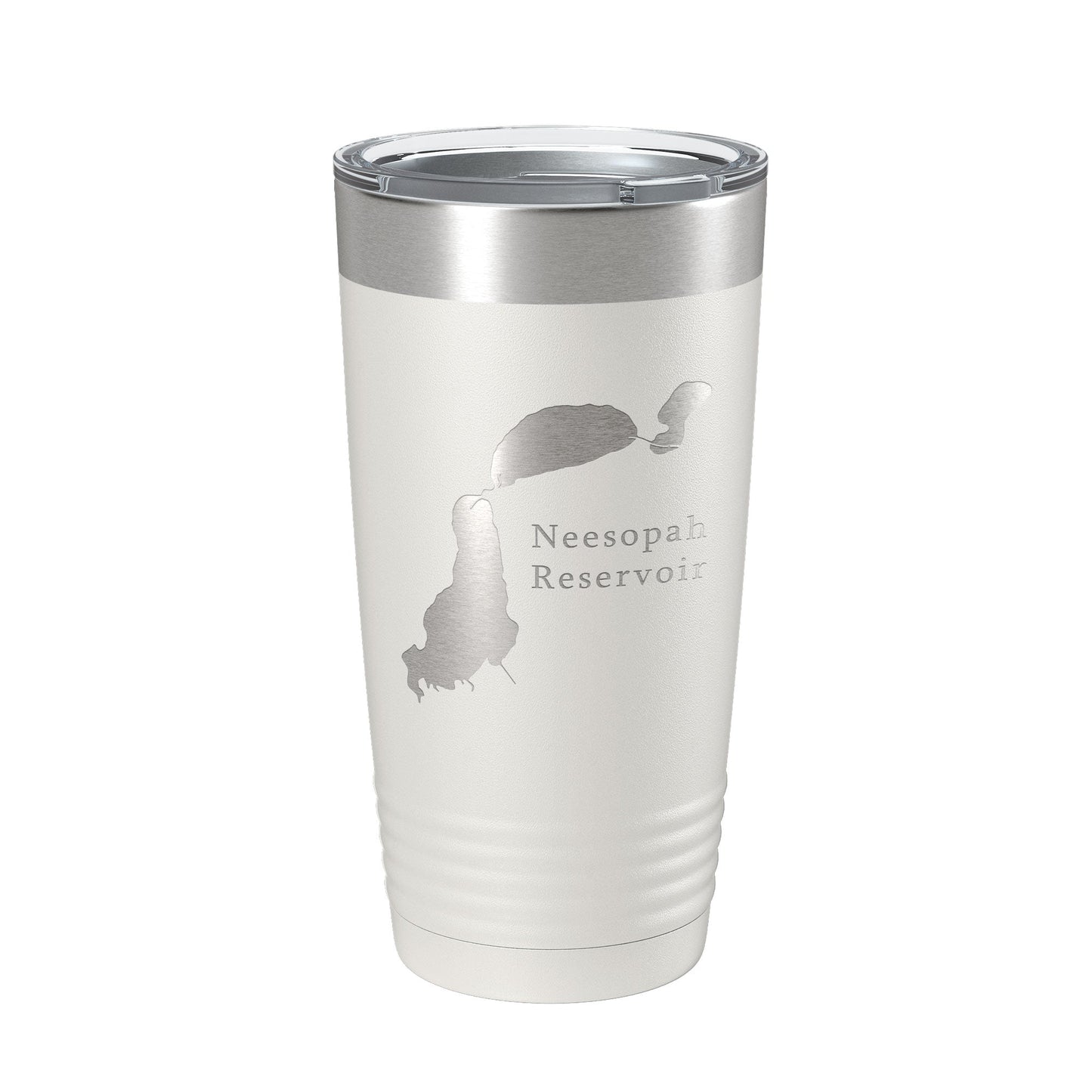 Neesopah Reservoir Tumbler Lake Map Travel Mug Insulated Laser Engraved Coffee Cup Colorado 20 oz-7