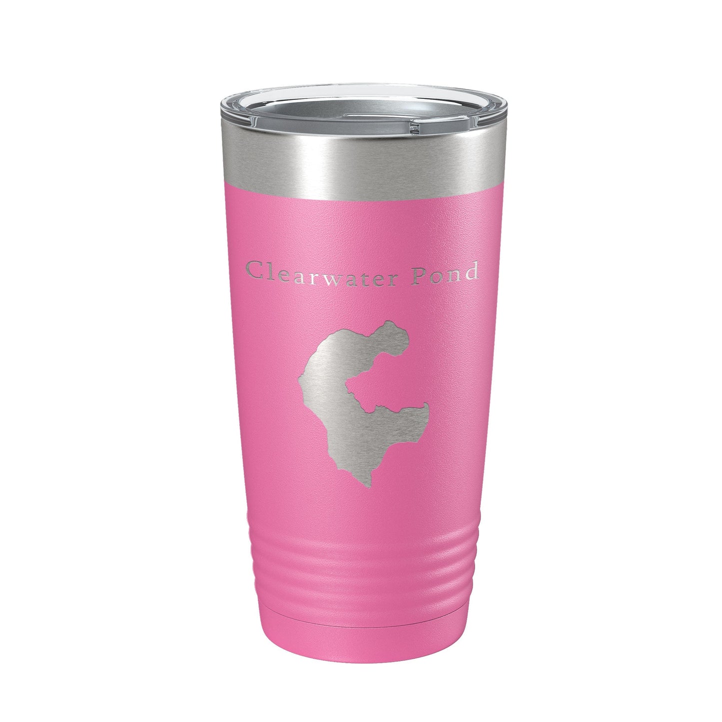 Clearwater Pond Lake Map Tumbler Travel Mug Insulated Laser Engraved Coffee Cup Maine 20 oz-11