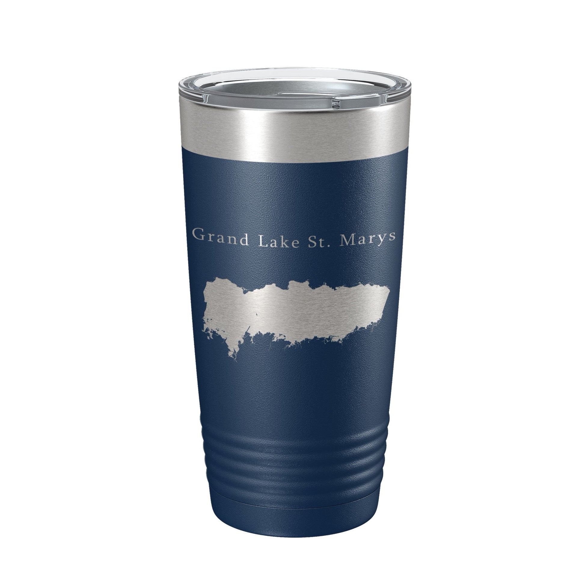 Grand Lake St. Marys Map Tumbler Travel Mug Insulated Laser Engraved Coffee Cup Ohio 20 oz-2
