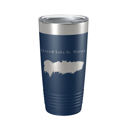 Grand Lake St. Marys Map Tumbler Travel Mug Insulated Laser Engraved Coffee Cup Ohio 20 oz-8