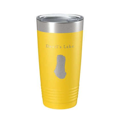 Devil's Lake Spirit Map Tumbler Travel Mug Insulated Laser Engraved Coffee Cup Baraboo Wisconsin 20 oz-4