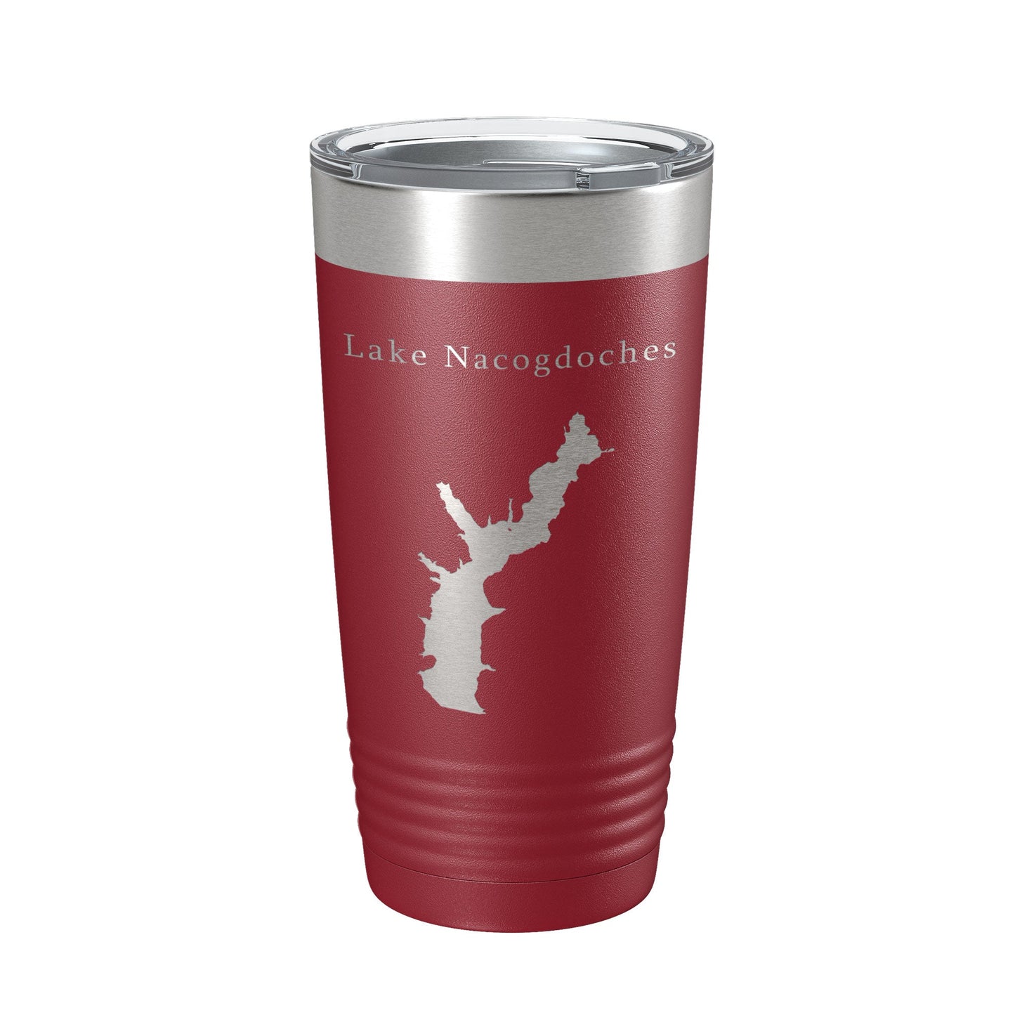 Lake Nacogdoches Map Tumbler Travel Mug Insulated Laser Engraved Coffee Cup Texas 20 oz-18