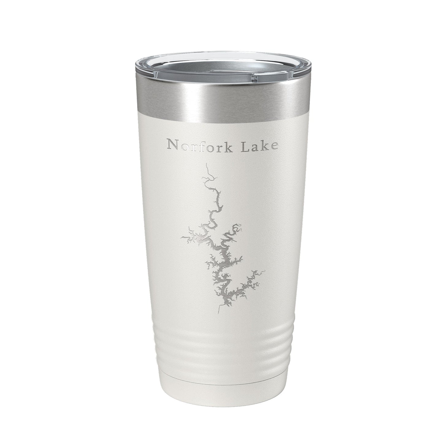 Norfork Lake Map Tumbler Travel Mug Insulated Laser Engraved Coffee Cup Arkansas Missouri 20 oz-1