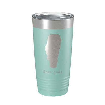 Bear Lake Map Tumbler Travel Mug Insulated Laser Engraved Coffee Cup Idaho 20 oz-12