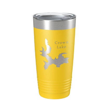Crown Lake Map Tumbler Travel Mug Insulated Laser Engraved Coffee Cup Arkansas 20 oz-4