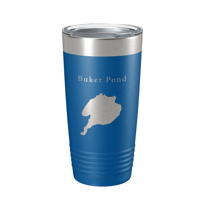 Buker Pond Tumbler Lake Map Travel Mug Insulated Laser Engraved Coffee Cup Maine 20 oz-6