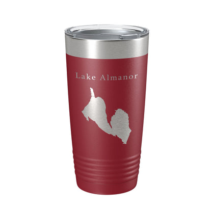 Lake Almanor Map Tumbler Travel Mug Insulated Laser Engraved Coffee Cup California 20 oz-18