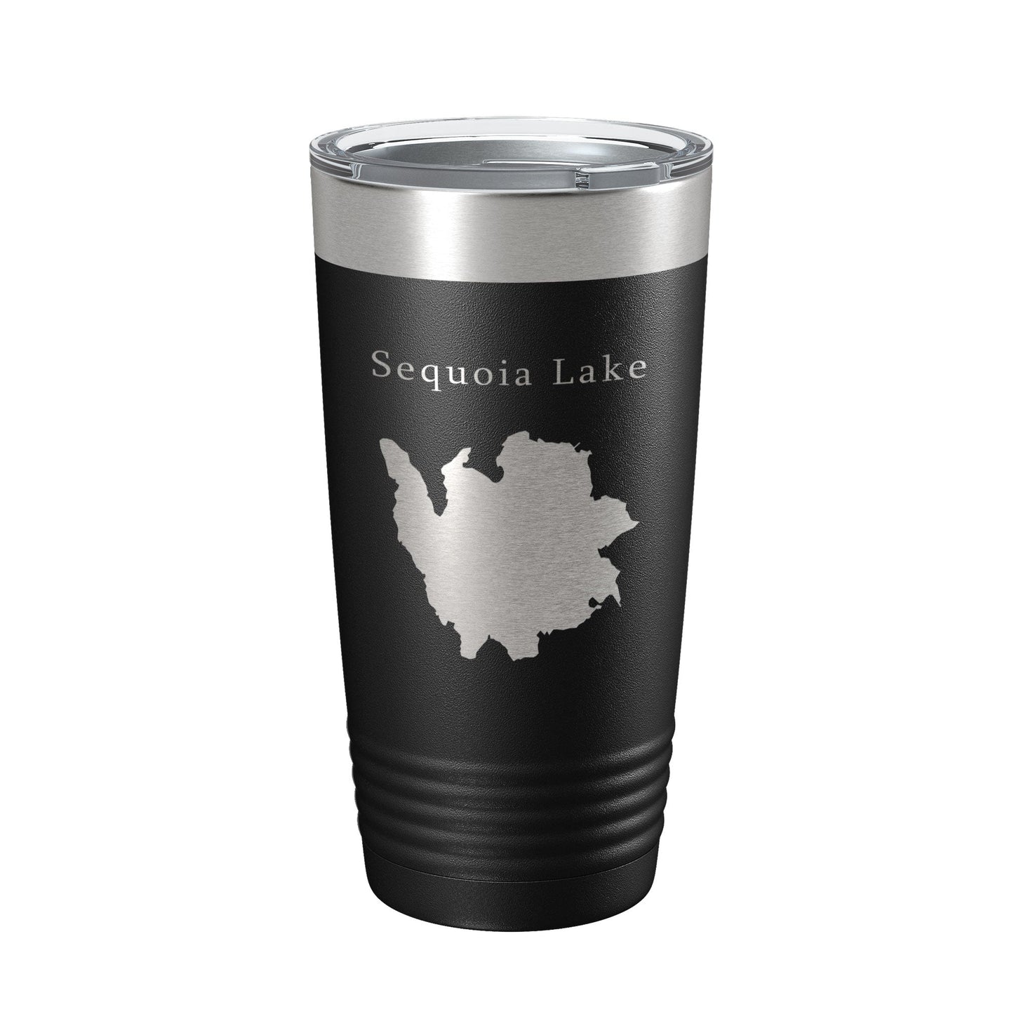 Sequoia Lake Map Tumbler Travel Mug Insulated Laser Engraved Coffee Cup California 20 oz-0