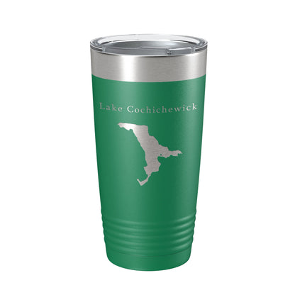 Lake Cochichewick Map Tumbler Travel Mug Insulated Laser Engraved Coffee Cup Massachusetts 20 oz-9