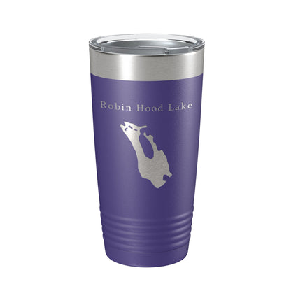 Robin Hood Lake Sherwood Forest Map Tumbler Travel Mug Insulated Laser Engraved Coffee Cup Massachusetts 20 oz-15