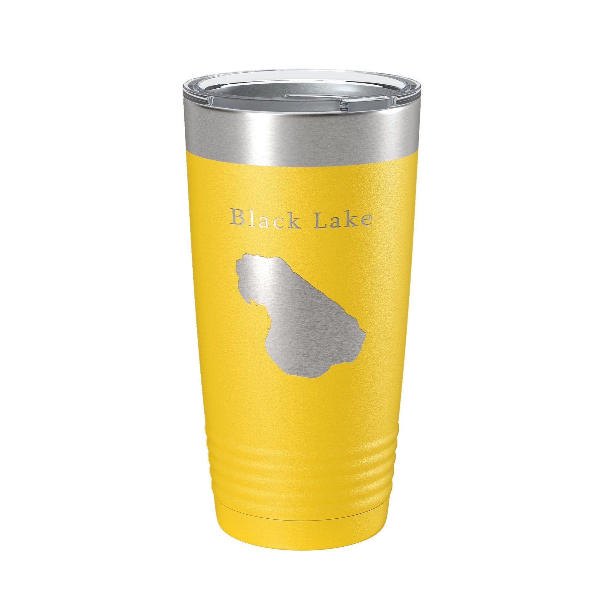 Black Lake Map Tumbler Travel Mug Insulated Laser Engraved Coffee Cup Michigan 20 oz-4