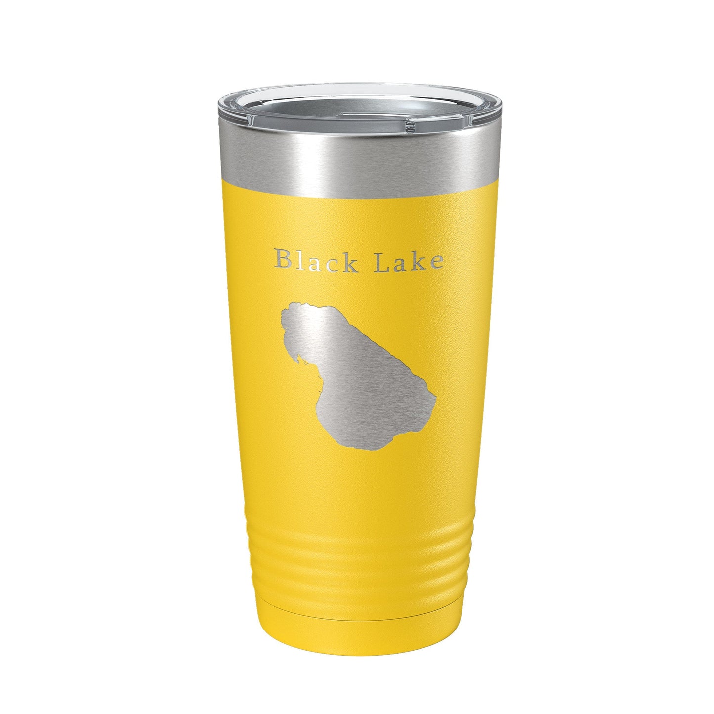 Black Lake Map Tumbler Travel Mug Insulated Laser Engraved Coffee Cup Michigan 20 oz-19