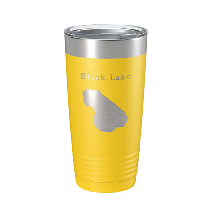 Black Lake Map Tumbler Travel Mug Insulated Laser Engraved Coffee Cup Michigan 20 oz-19