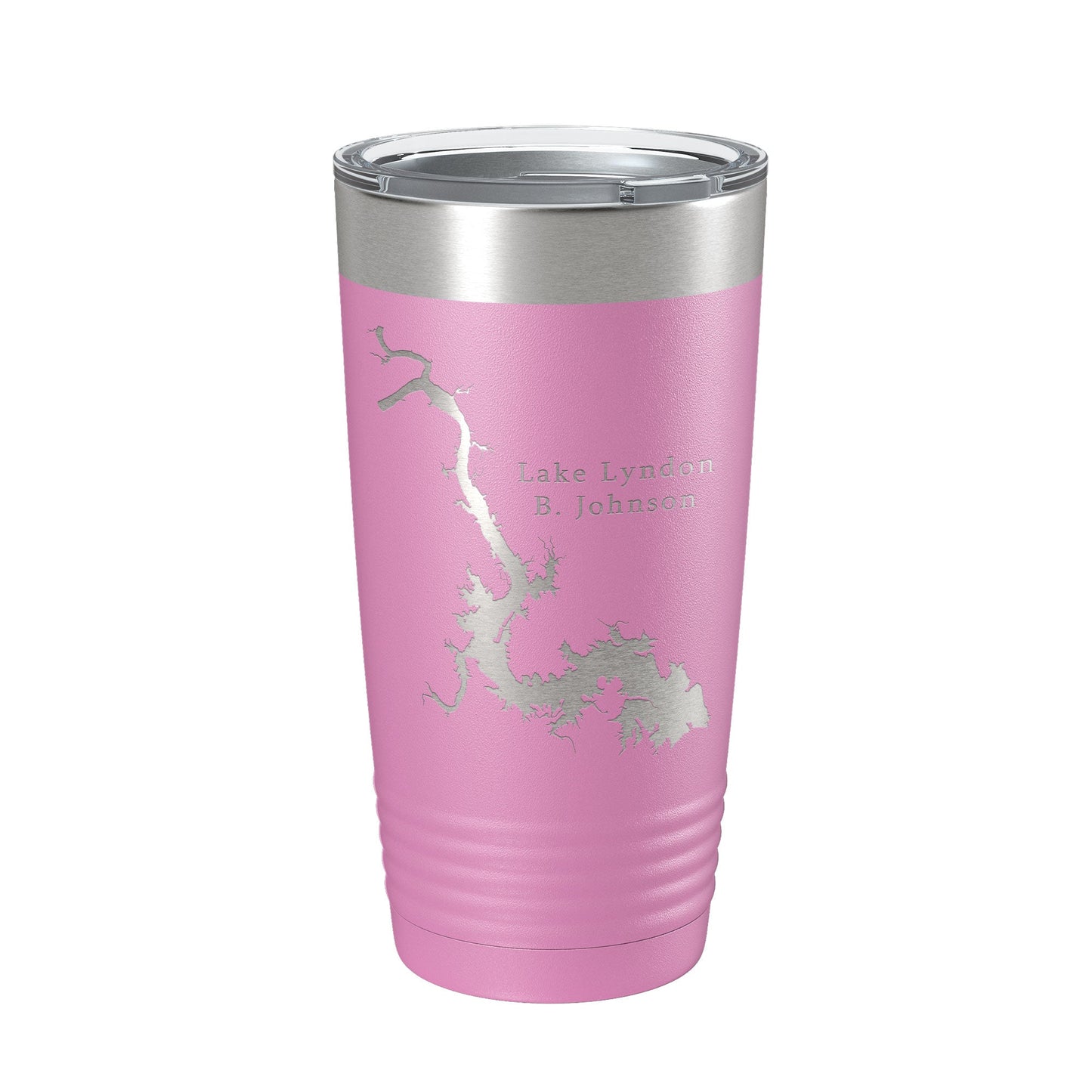 Lake Lyndon B. Johnson Map Tumbler Travel Mug Insulated Laser Engraved Coffee Cup Texas 20 oz-14