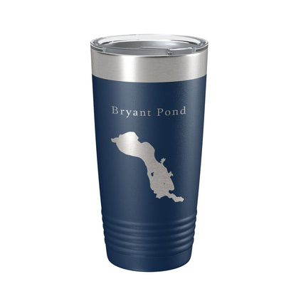 Bryant Pond Lake Christopher Map Tumbler Travel Mug Insulated Laser Engraved Coffee Cup Maine 20 oz-8