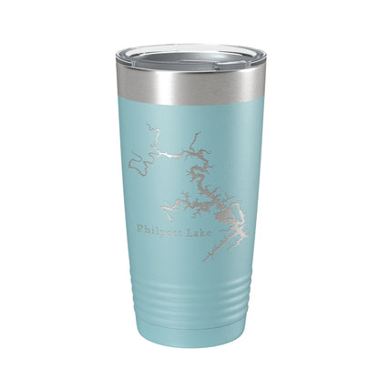 Philpott Lake Map Tumbler Travel Mug Insulated Laser Engraved Coffee Cup Virginia 20 oz-13