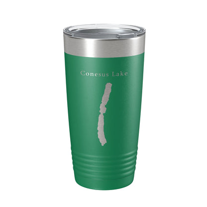 Conesus Lake Map Tumbler Travel Mug Insulated Laser Engraved Coffee Cup New York 20 oz-9