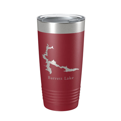Barrett Lake Map Tumbler Travel Mug Insulated Laser Engraved Coffee Cup California 20 oz-18